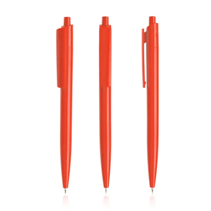 Gift Campaign Penna ecologica con corpo monocolore e clip larga con inchiostro blu> Penne Ecologiche|Penne Di Plastica