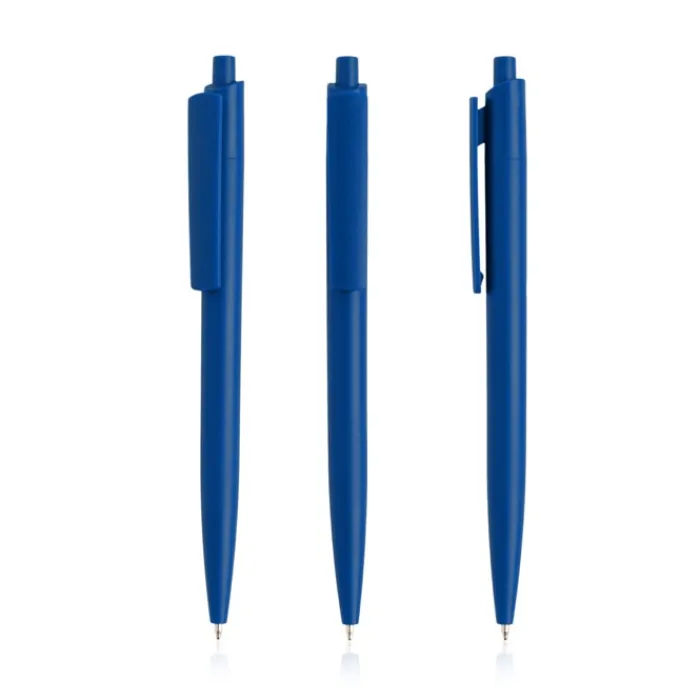 Gift Campaign Penna ecologica con corpo monocolore e clip larga con inchiostro blu> Penne Ecologiche|Penne Di Plastica