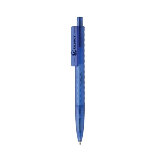 Gift Campaign Penna ecologica con design geometrico e inchiostro blu Dokumental®> Penne Ecologiche