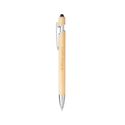 Gift Campaign Penna ecologica in bambù con gommino touch screen e inchiostro blu> Penne Ecologiche