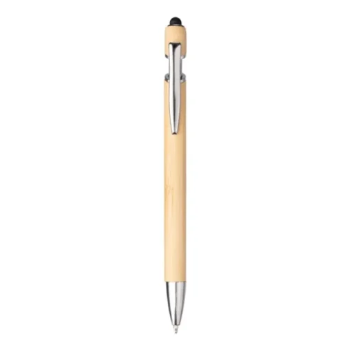 Gift Campaign Penna ecologica in bambù con gommino touch screen e inchiostro blu> Penne Ecologiche
