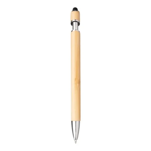 Gift Campaign Penna ecologica in bambù con gommino touch screen e inchiostro blu> Penne Ecologiche