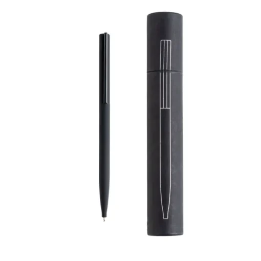 Gift Campaign Penna elegante e sottile in ottone e acciaio inox con inchiostro blu> Penne In Metallo