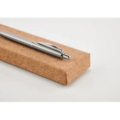 Gift Campaign Penna in acciaio con scatola di sughero inchiostro blu CorkAlu></noscript> Penne Ecologiche