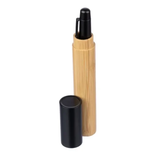 Gift Campaign Penna in acciaio inox con impugnatura in bambù e inchiostro blu> Penne In Metallo