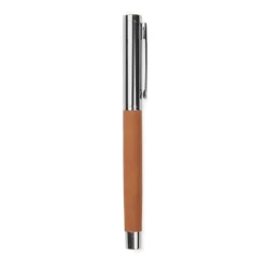 Gift Campaign Penna in acciaio inox riciclato e pelle sintetica inchiostro blu> Penne Ecologiche|Penne In Metallo