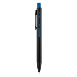 Gift Campaign Penna in alluminio con finitura opaca pulsante colorato inchiostro blu></noscript> Penne In Metallo