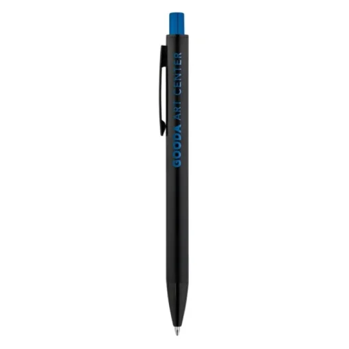Gift Campaign Penna in alluminio con finitura opaca pulsante colorato inchiostro blu> Penne In Metallo