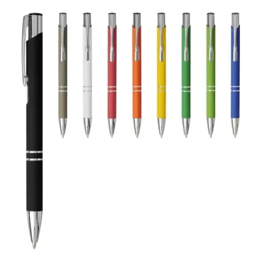 Gift Campaign Penna in alluminio con rivestimento morbido al tatto inchiostro nero> Penne In Metallo
