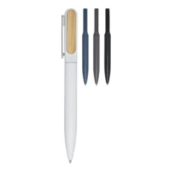 Gift Campaign Penna in alluminio e plastica riciclati e bambù con inchiostro nero></noscript> Penne In Metallo