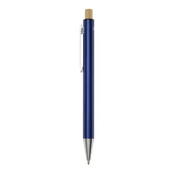 Gift Campaign Penna in alluminio riciclato con pulsante di bambù e inchiostro nero></noscript> Penne Ecologiche|Penne In Metallo