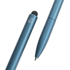Gift Campaign Penna in alluminio riciclato con gommino touchscreen e inchiostro blu></noscript> Penne In Metallo