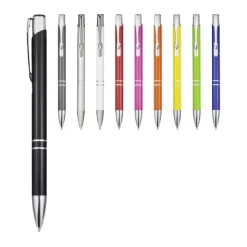 Gift Campaign Penna in alluminio riciclato con finitura laccata e inchiostro nero><noscript><img width=