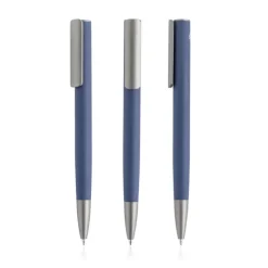 Gift Campaign Penna in alluminio riciclato con finitura in gomma e inchiostro blu></noscript> Penne Ecologiche|Penne In Metallo