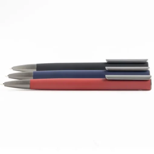 Gift Campaign Penna in alluminio riciclato con finitura in gomma e inchiostro blu> Penne Ecologiche|Penne In Metallo
