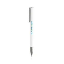 Gift Campaign Penna in alluminio riciclato con finitura in gomma e inchiostro blu></noscript> Penne Ecologiche|Penne In Metallo