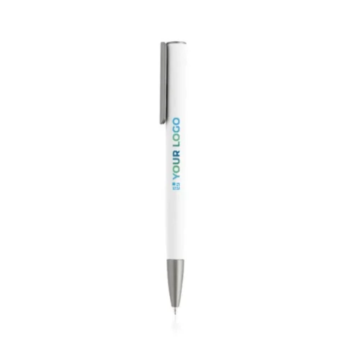 Gift Campaign Penna in alluminio riciclato con finitura in gomma e inchiostro blu> Penne Ecologiche|Penne In Metallo
