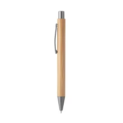 Gift Campaign Penna in bambù a sfera con clip metallica e inchiostro blu> Penne Ecologiche