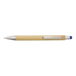 Gift Campaign Penna in bambù con gommino touch screen colorato e inchiostro blu> Penne Ecologiche|Penne Touch