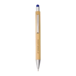 Gift Campaign Penna in bambù con gommino touch screen colorato e inchiostro blu></noscript> Penne Ecologiche|Penne Touch