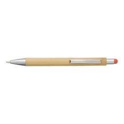Gift Campaign Penna in bambù con gommino touch screen colorato e inchiostro blu></noscript> Penne Ecologiche|Penne Touch