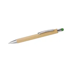 Gift Campaign Penna in bambù con gommino touch screen colorato e inchiostro blu></noscript> Penne Ecologiche|Penne Touch