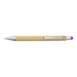 Gift Campaign Penna in bambù con gommino touch screen colorato e inchiostro blu></noscript> Penne Ecologiche|Penne Touch