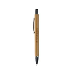 Gift Campaign Penna in bambù con gommino touch colorato e inchiostro blu></noscript> Penne Touch