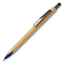 Gift Campaign Penna in bambù con gommino touch colorato e inchiostro blu></noscript> Penne Touch
