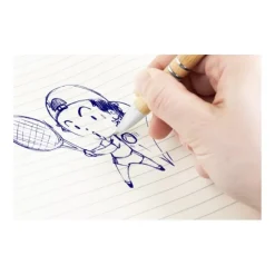 Gift Campaign Penna in bambù e alluminio con logo inchiostro blu Aster Bamboo> Penne Ecologiche
