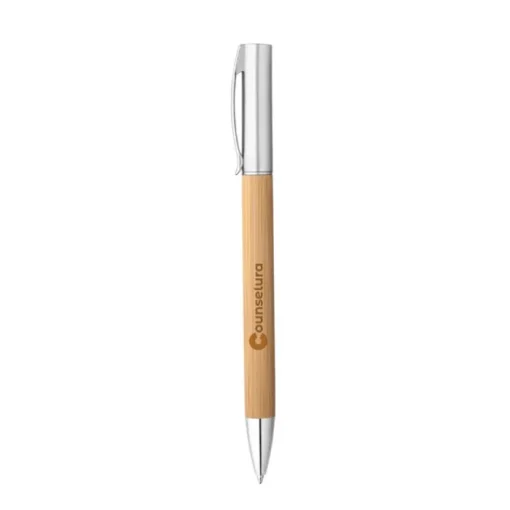 Gift Campaign Penna in bambù twist con finitura metallica opaca ed inchiostro blu> Penne Ecologiche