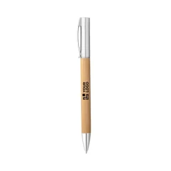 Gift Campaign Penna in bambù twist con finitura metallica opaca ed inchiostro blu></noscript> Penne Ecologiche