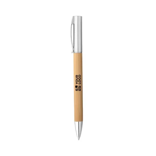 Gift Campaign Penna in bambù twist con finitura metallica opaca ed inchiostro blu> Penne Ecologiche
