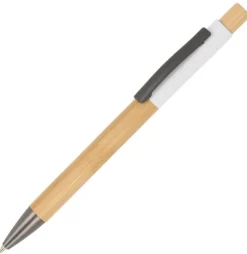 Gift Campaign Penna in legno con clip in metallo e dettaglio colorato inchiostro blu> Penne Ecologiche