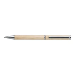 Gift Campaign Penna in legno d'acero con clip in metallo e inchiostro Dokumental blu> Penne Ecologiche