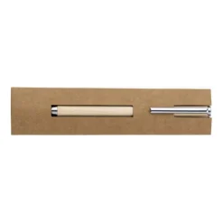 Gift Campaign Penna in legno d'acero con clip in metallo e inchiostro Dokumental blu></noscript> Penne Ecologiche