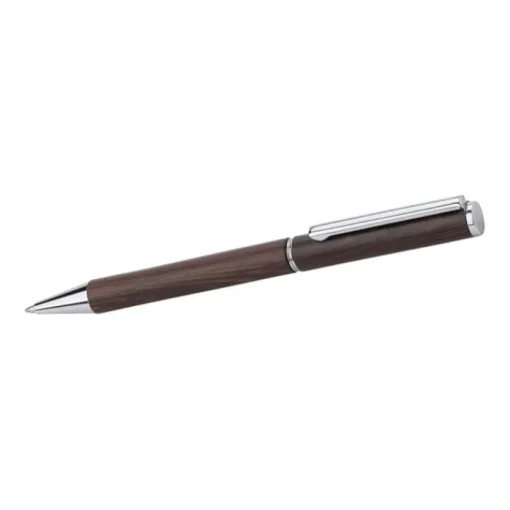 Gift Campaign Penna in legno wengé con clip in metallo e inchiostro Dokumental blu> Penne Ecologiche