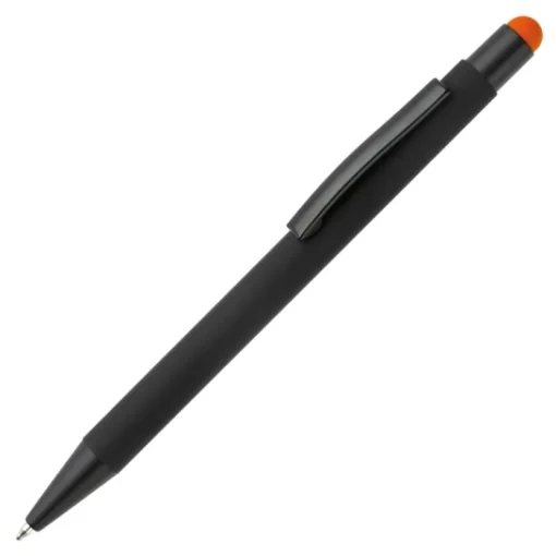 Gift Campaign Penna in metallo con gommino touch colorato e inchiostro blu> Penne In Metallo