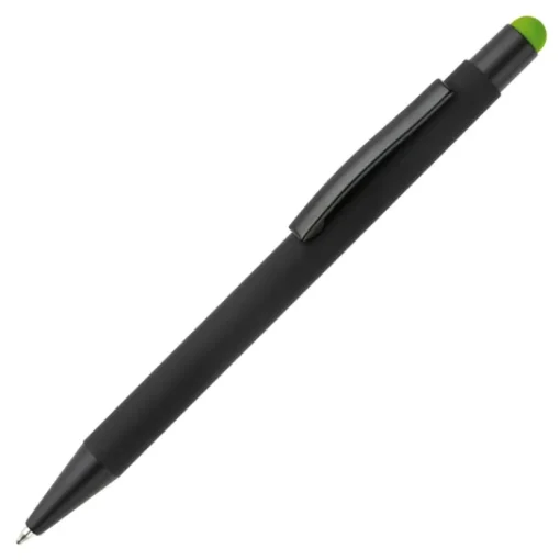Gift Campaign Penna in metallo con gommino touch colorato e inchiostro blu> Penne In Metallo