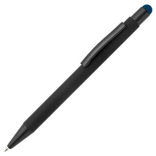Gift Campaign Penna in metallo con gommino touch colorato e inchiostro blu> Penne In Metallo