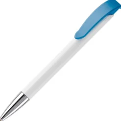 Gift Campaign Penna in plastica bianca con dettagli sul pulsante></noscript> Penne Di Plastica