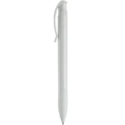 Gift Campaign Penna in plastica bianca con clip ad arco colorata e inchiostro blu> Penne Di Plastica
