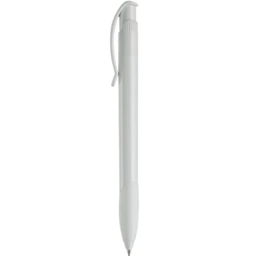 Gift Campaign Penna in plastica bianca con clip ad arco colorata e inchiostro blu> Penne Di Plastica