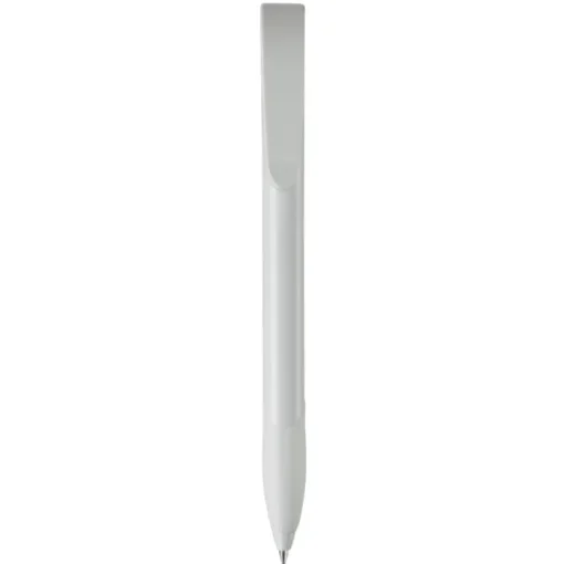Gift Campaign Penna in plastica bianca con clip ad arco colorata e inchiostro blu> Penne Di Plastica