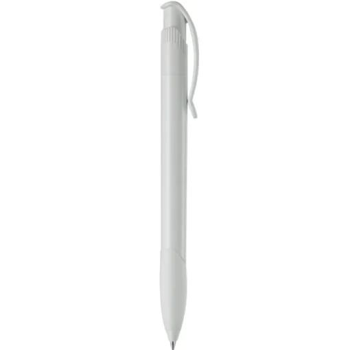 Gift Campaign Penna in plastica bianca con clip ad arco colorata e inchiostro blu> Penne Di Plastica
