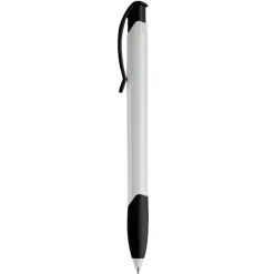Gift Campaign Penna in plastica bianca con clip ad arco colorata e inchiostro blu></noscript> Penne Di Plastica