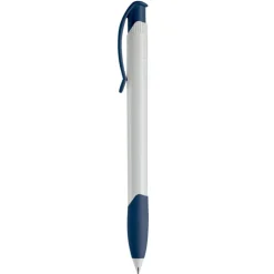 Gift Campaign Penna in plastica bianca con clip ad arco colorata e inchiostro blu></noscript> Penne Di Plastica