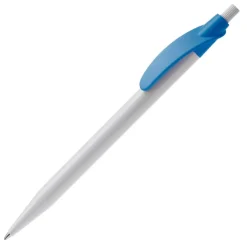 Gift Campaign Penna in plastica bianca con clip arcuata colorato e inchiostro blu></noscript> Penne Di Plastica
