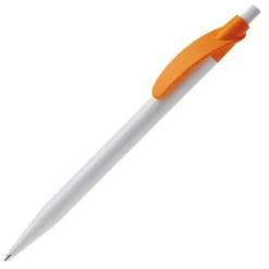Gift Campaign Penna in plastica bianca con clip arcuata colorato e inchiostro blu></noscript> Penne Di Plastica