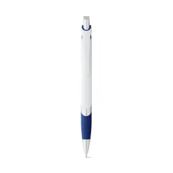 Gift Campaign Penna in plastica bianca con dettaglio colorato e inchiostro blu> Penne Di Plastica
